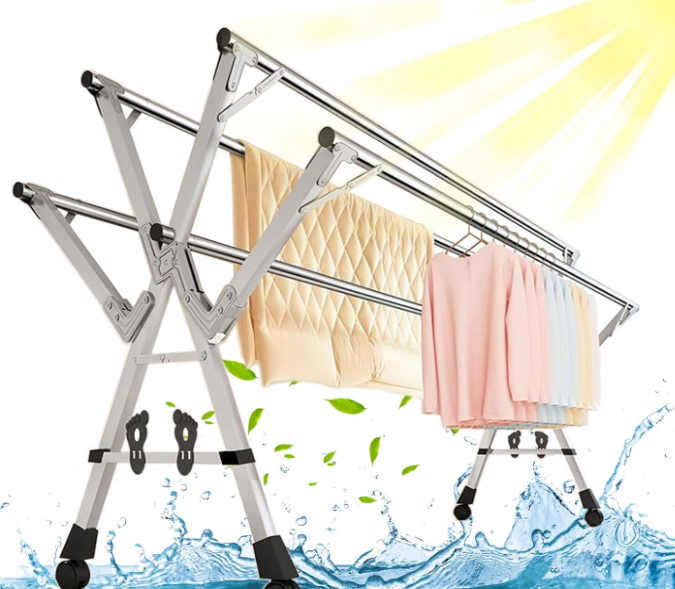 5-Bar Adjustable Foldable Drying Rack - Image 2