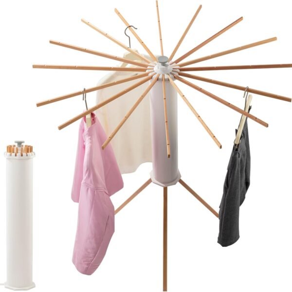 Waterproof Teak Tripod Folding Drying Rack
