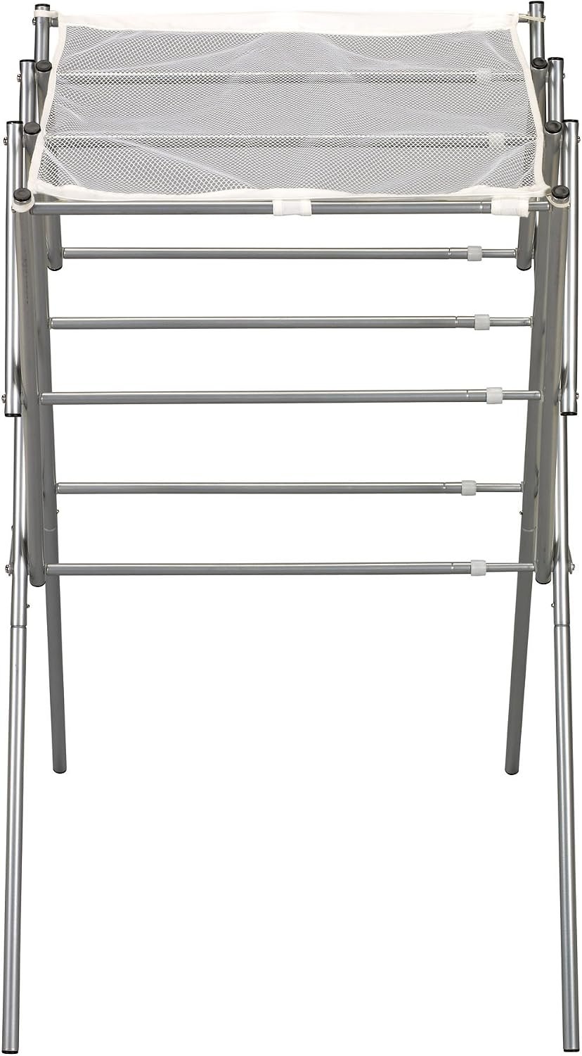 Silver Household Folding And Extendable Drying Rack