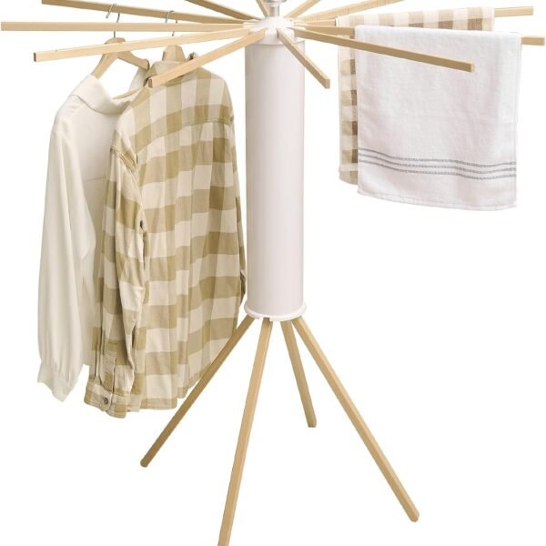 Wooden Tripod Folding Drying Rack (Balcony)