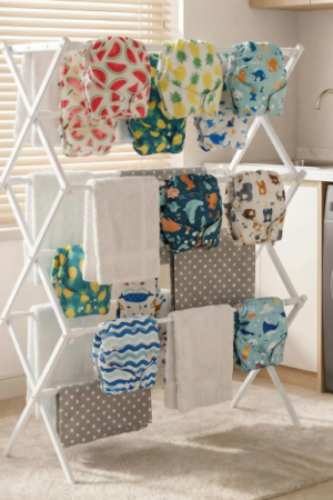 Foldable 3-Tier Drying Rack With Non-Slip Feet