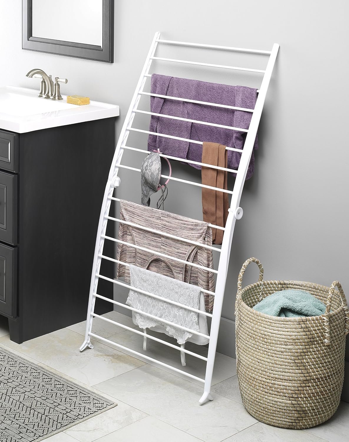 Compact, Space-Saving Freestanding Folding Drying Rack - Image 2